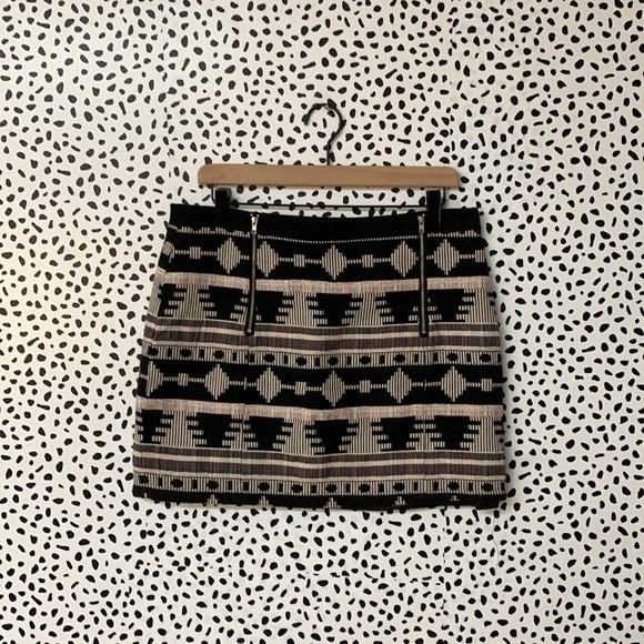 bishop + young Dresses & Skirts - Bishop + Young Embroidered Zipper Mini Skirt